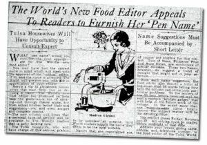 Aunt Chick's Pen Name Article